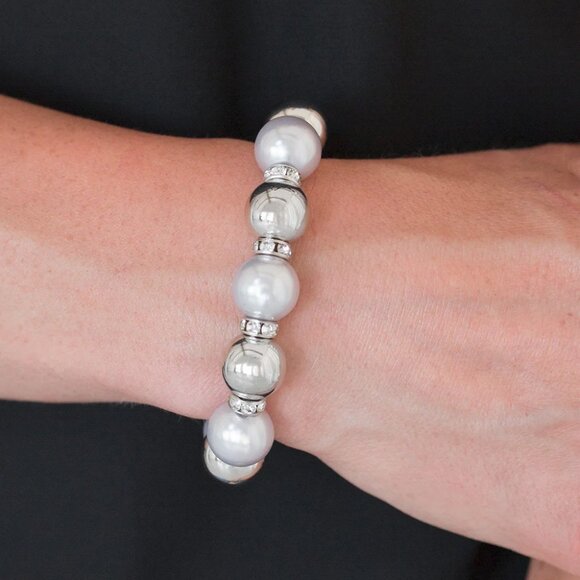 paparazzi Jewelry - Paparazzi Jewelry Accessories - So Not Sorry - Silver Bracelet - Vintage